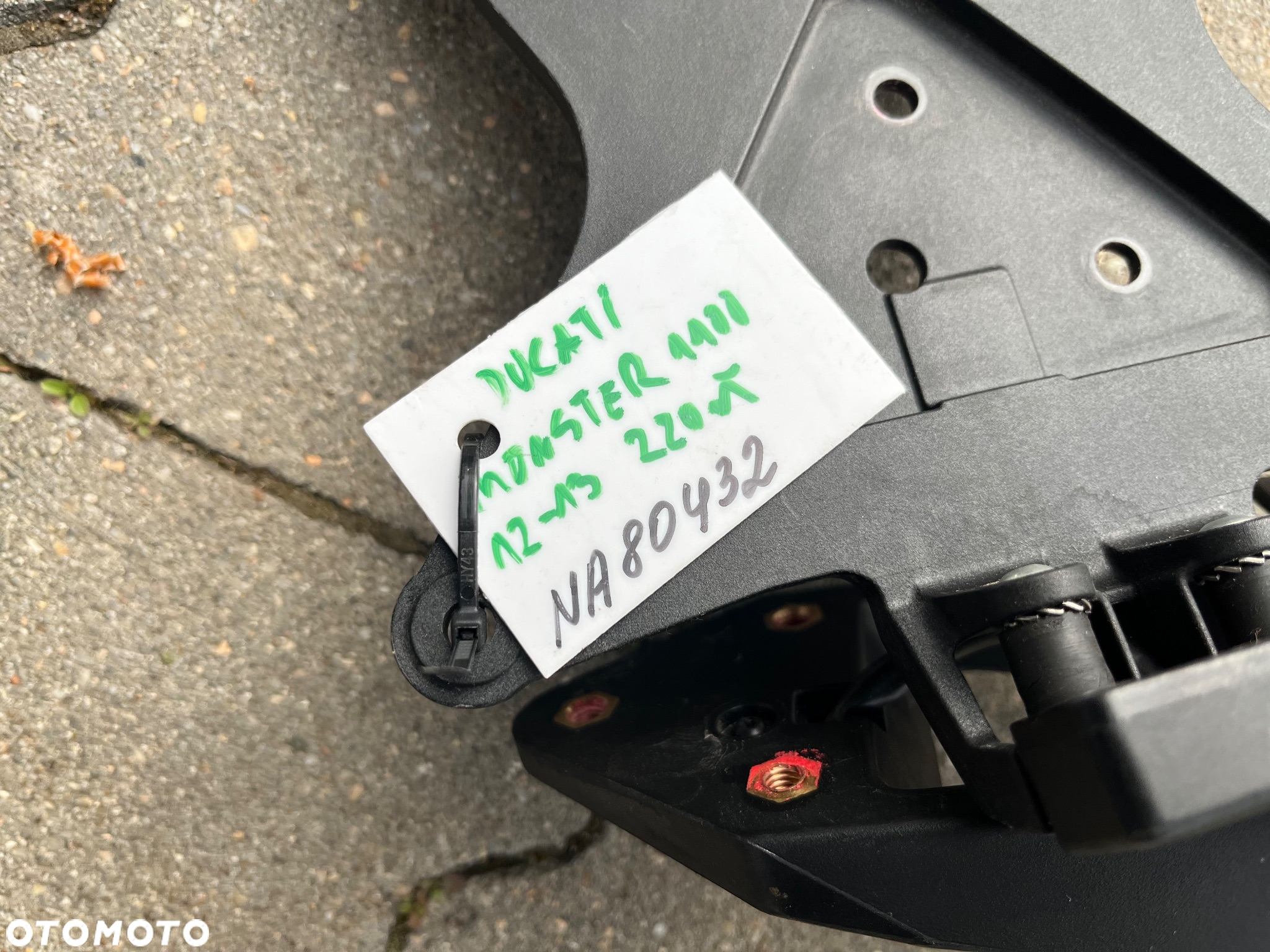 Nadkole ogon Ducati Monster błotnik mocowanie tablicy - 4