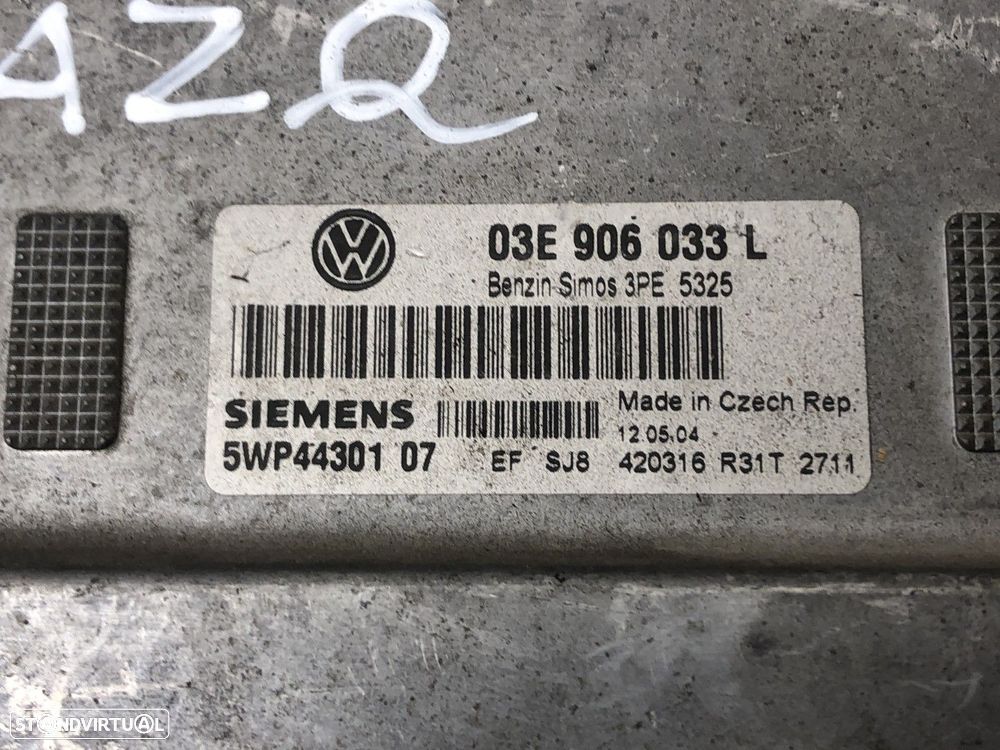 Centralina do motor ECU Usado VW POLO (9N_) 1.2 12V 03E906033L 03E 906 033 L MOT... - 4