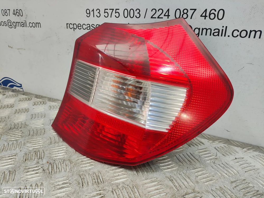 Farolins traseiros trás direito esquerdo originais BMW Serie 1 E81 E87 Pré LCI de 2004 a 2007 - 15