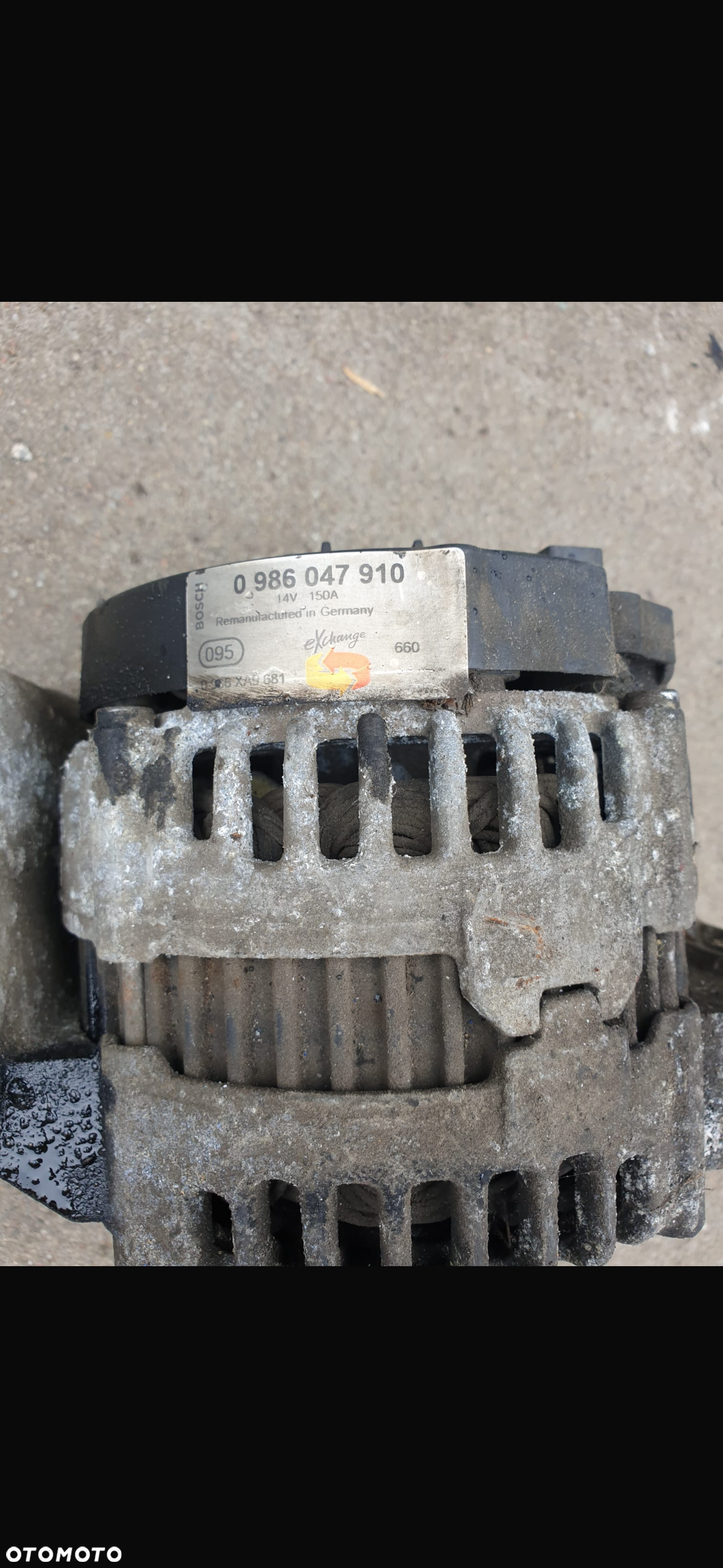 Alternator Ford Transit mk7 2.2 tdci demontaż 0986047910 - 3
