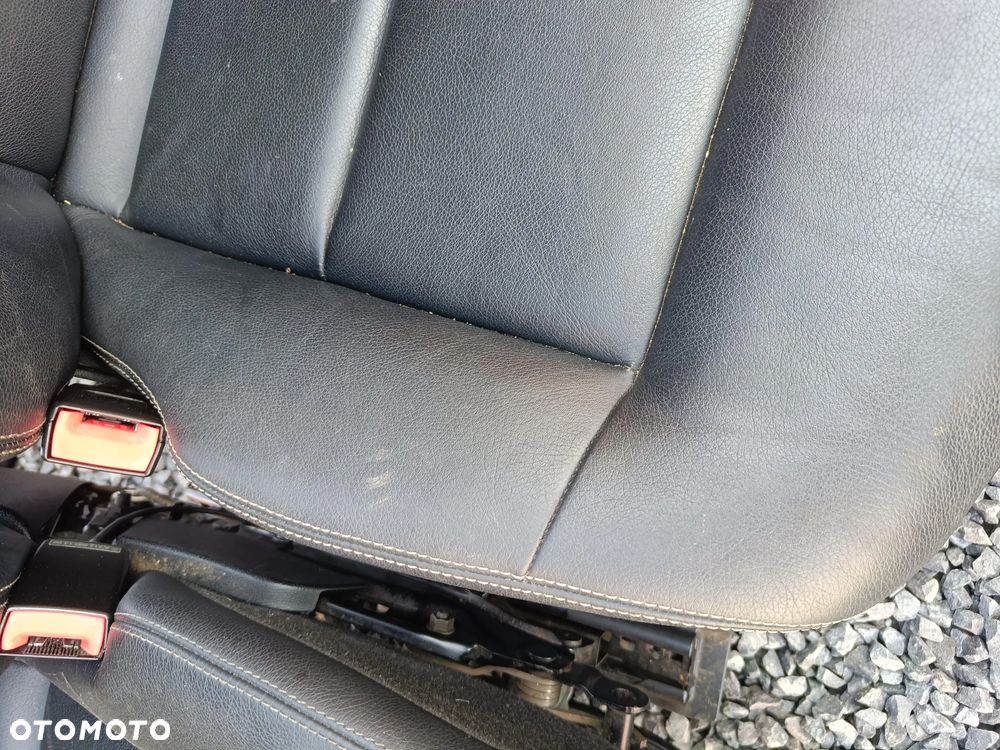 MERCEDES W212 AMG SEDAN FOTELE TAPICERKA KANAPA SKÓRA FOTEL BIAŁA NIĆ - 4