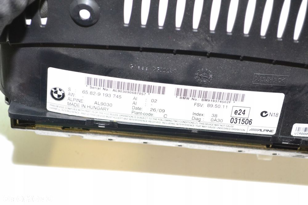 Wyświetlacz ekran monitor nawigacji BMW 3 E90 E91 E92 E93 lift 9193745 - 7