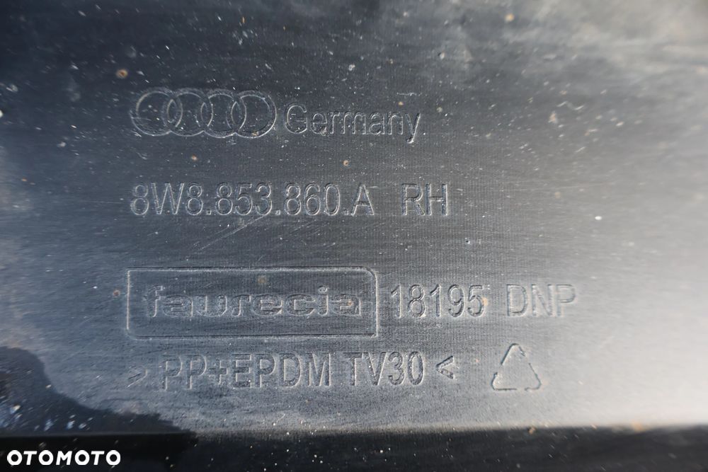 LISTWA NAKŁADKA PROGOWA PRÓG PRAWA AUDI A5 II 8W8 SPORTBACK 8W8853860A 2016 - 16