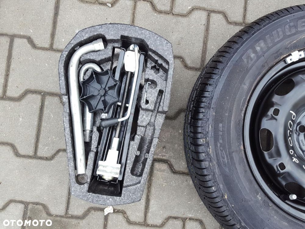 VW POLO 6R IBIZA IV 08r- FABIA II KOŁO ZAPASOWE 14 5X100 LEWAREK - 2