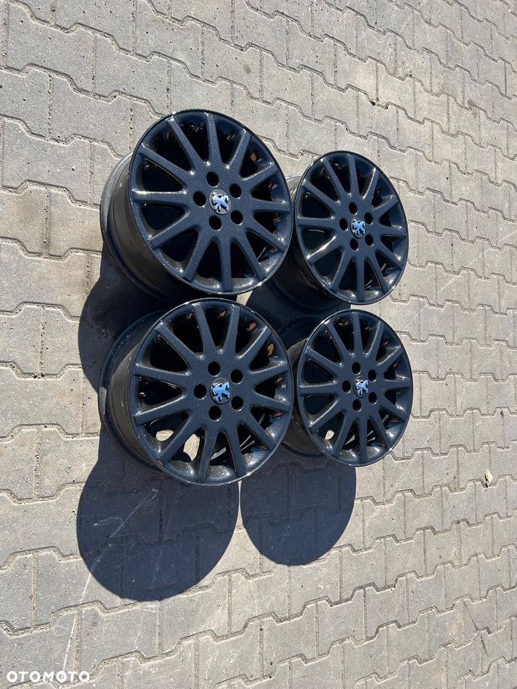 Alufelgi Peugeot Citroen 16 cali 5x108 Oryginalne czarne - 1