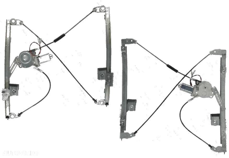 Macara geam VW Golf 3, 08.1991-04.1999 cu 2/4 usi, Vento 1991-1998 cu 4usi, Fata stanga/dreapta, electrica cu motoras - 1