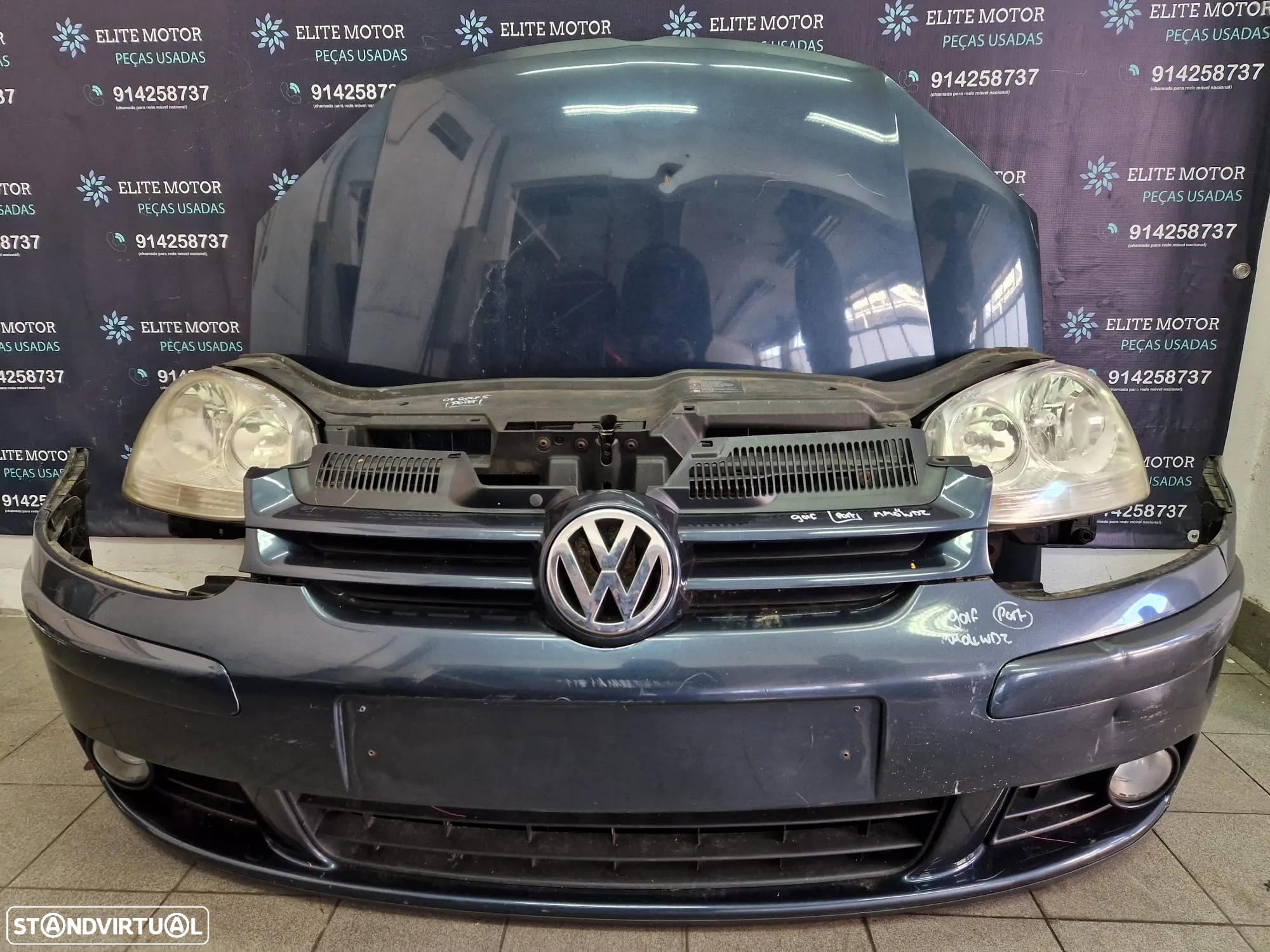 Frente completa usada VW GOLF V 5 1.9 TDI 105CV CAPOT PARACHOQUES OTICAS GUARDALAMAS VOLKSWAGEN - 3