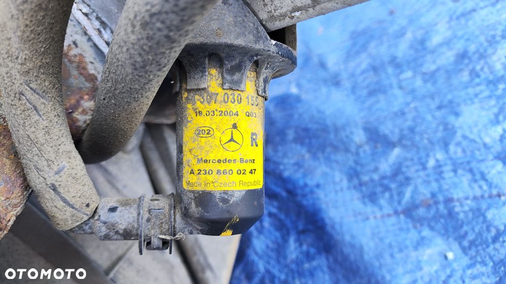 ZDERZAK ATRAPA GRILL BŁOTNIK PRAWY PAS PRZEDNI WZMOCNIENIE CHŁODNICE WENTYLATOR SPRYSKIWACZE LAMPY BI-XENON XENON PRZÓD KOMPLETNY ORYGINALNY LAKIER C946 946 DO ZAŁOŻENIA W KOLOR MERCEDES SL R230 W230 SL500 - 21