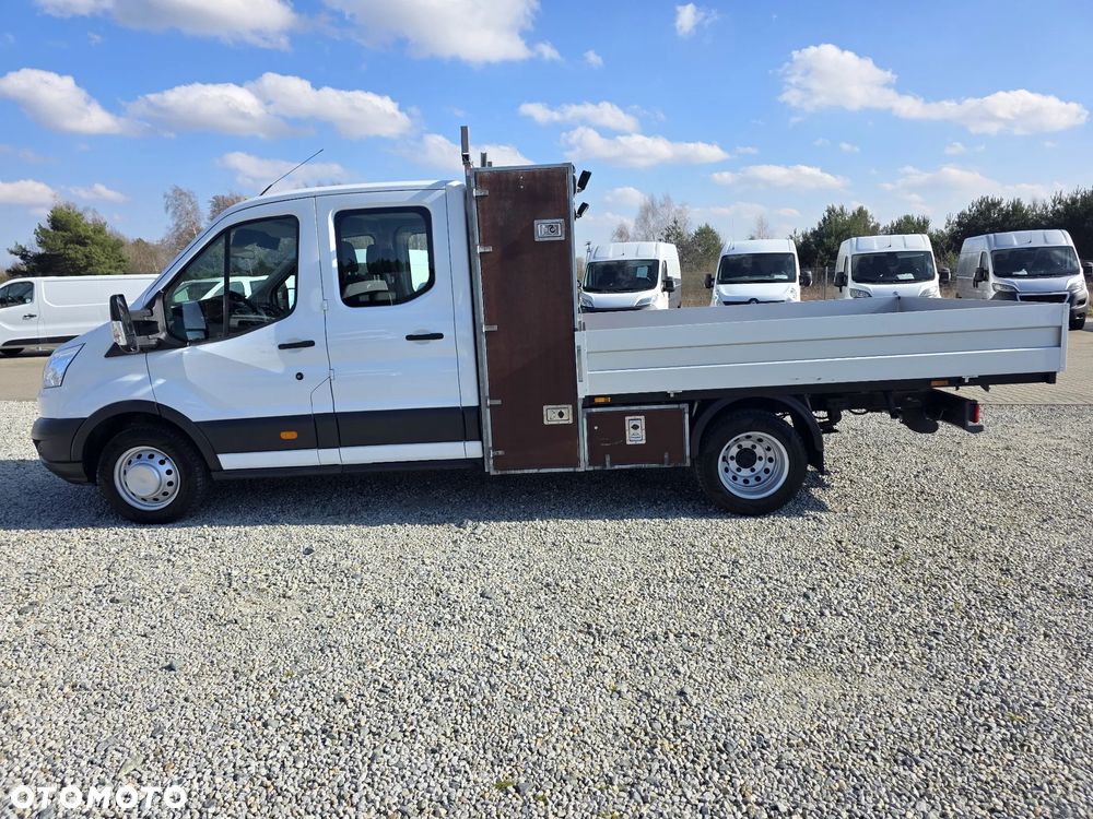 Ford TRANSIT 2,2 TDCI 155 KONNA DOKA BRYGADÓWKA 7 OSOBOWA 3,5M SKRZYNIA KLIMA 113T/KM PRZEBIEGU GWARANCJA BLIŻNIAKI DO 3,5T - 2