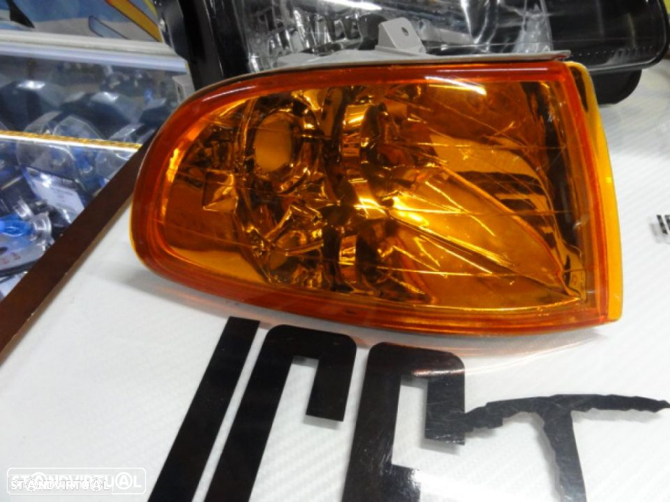 Farois frontais com luz branca 5000k Honda civic 92-95 JDM+piscas frontais eurolook 2, 3 portas  EG3 EG4 EG5 EG6 EJ1 EJ2 - 8