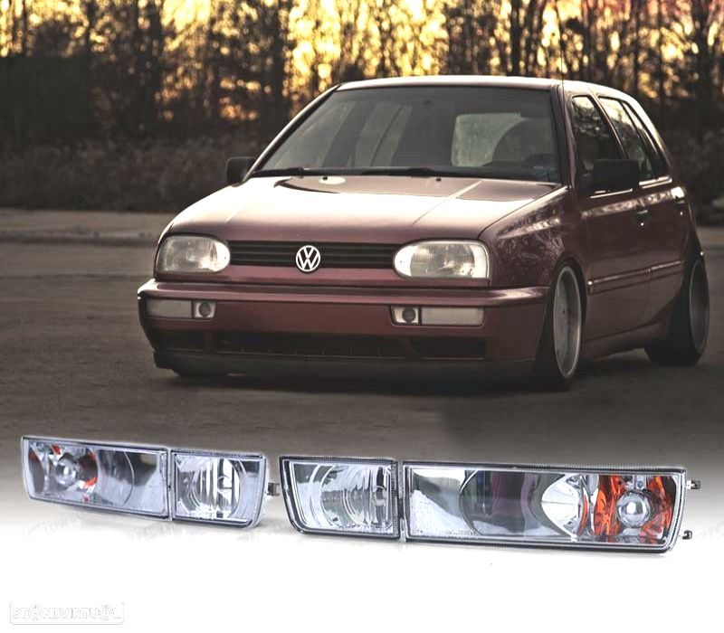 PISCAS VOLKSWAGEN VW GOLF 3 91-97 CLARO CROMADO - 1