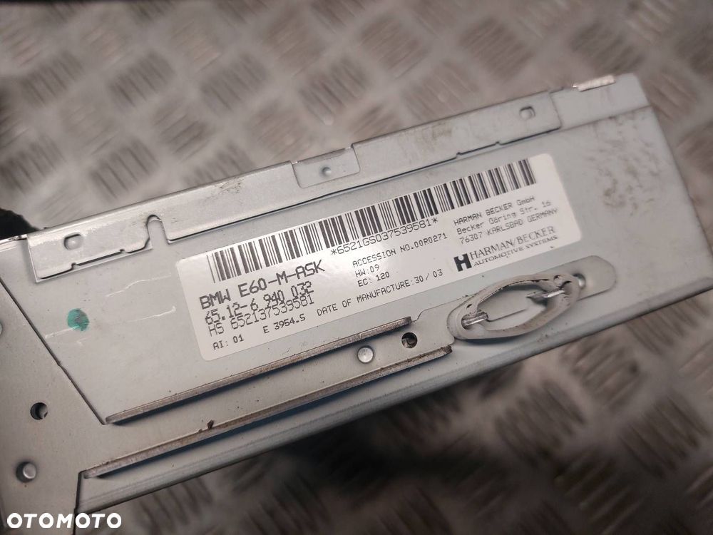 PANEL IDRIVE + WYŚWIETLACZ + RADIO BMW E60 520i 6940032 6934259 6938109 - 4