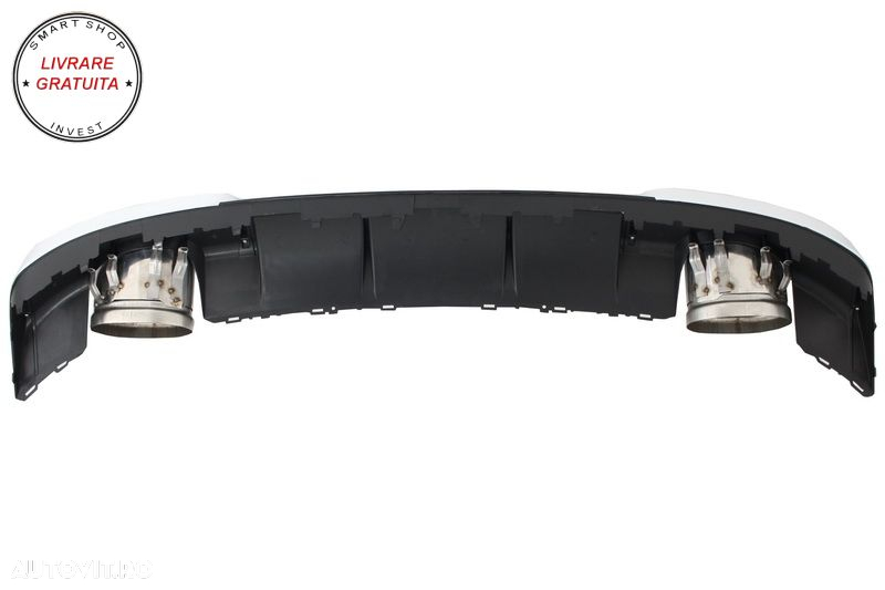Difuzor Bara Spate cu Ornamente evacuare Audi A3 8V Hatchback Sportback (2012-2015- livrare gratuita - 5