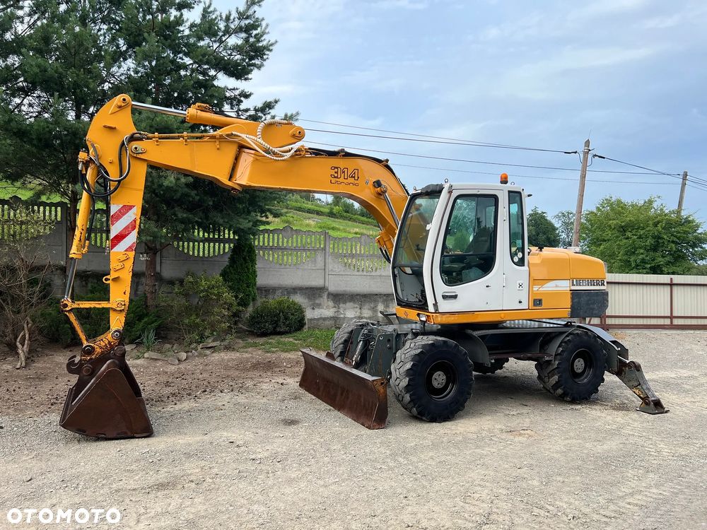 Liebherr A314 LITRONIC Koparka Kołowa 16 Ton 2 Łyżki Pług Podpory - 7