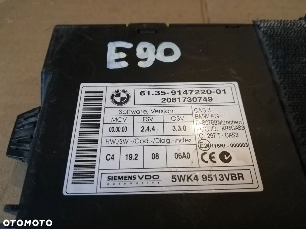 BMW E90 Moduł komfortu 6135914722001 61.35-9147220-01 - 2