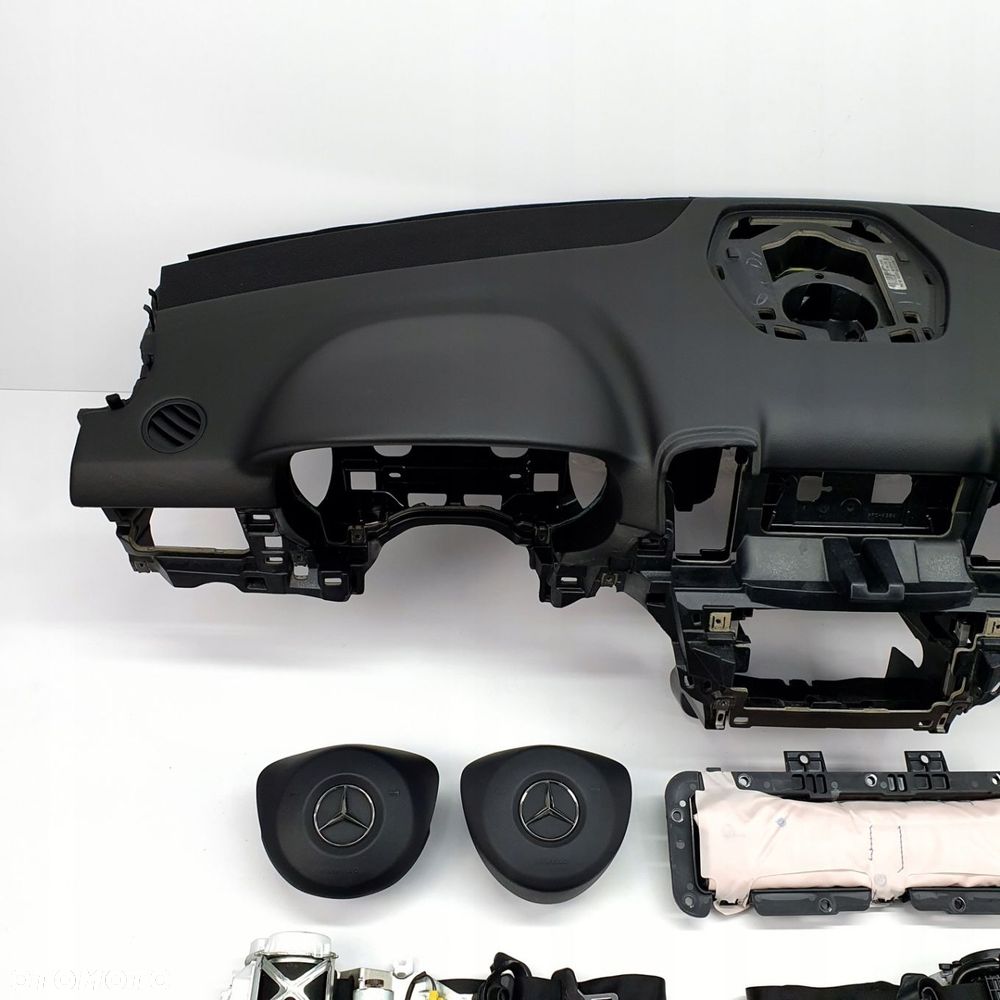 MERCEDES GLS X166 DESKA ROZDZIELCZA KONSOLA KOKPIT PULPIT PODUSZKI AIRBAG AIR BAG PASY KIT SET - 2