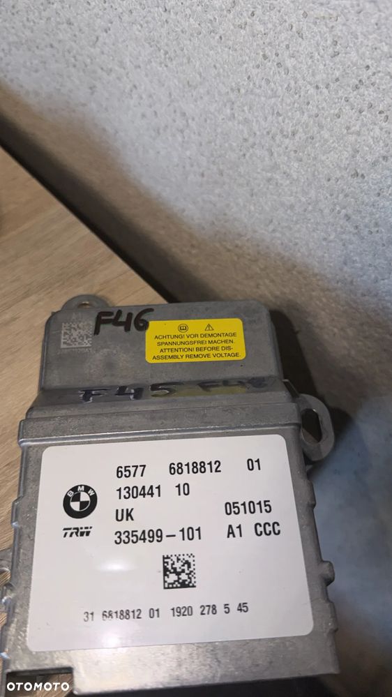 BMW F45 F46 F48 MODUŁ SENSOR PODUSZEK AIRBAG 6818812 - 2
