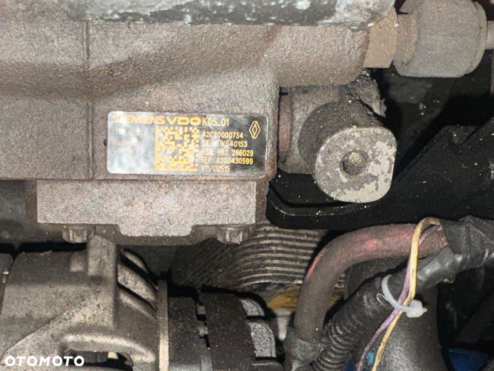 Silnik na części 1.5 dci  scenic 2 zestaw opiłkowy Siemens a2c20000754 głowica turbina turbo alternator rozrusznik - 4
