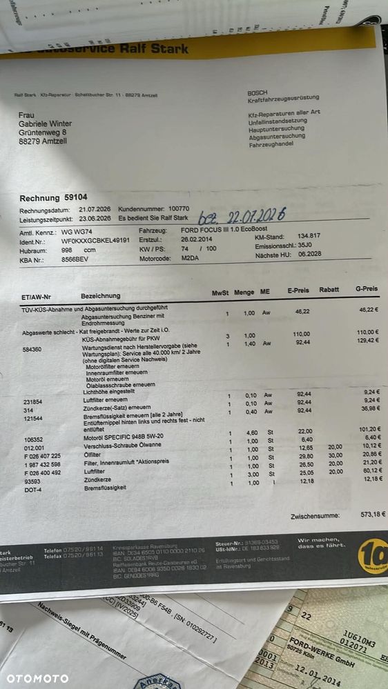 Ford Focus 1.0 EcoBoost Start-Stopp-System SYNC Edition - 30