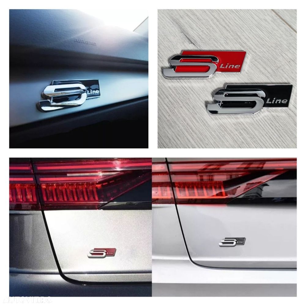 Emblema-Sigla-Logo-Sline-Spate-Audi-A3-A4-A5-A6-A7-A8-Q3-Q5-Q7-Quattro - 1