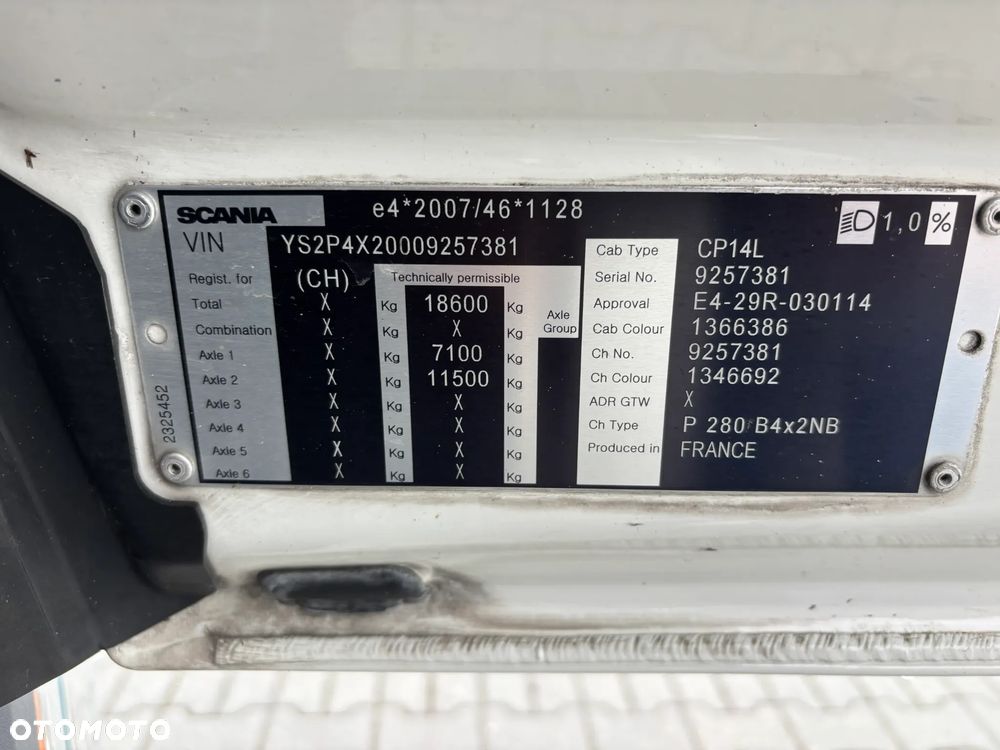 Scania P280 CHLODNIA PODWOZIE DO ZABUDOWY STAN IDEALNY 2 SZTUKI - 21