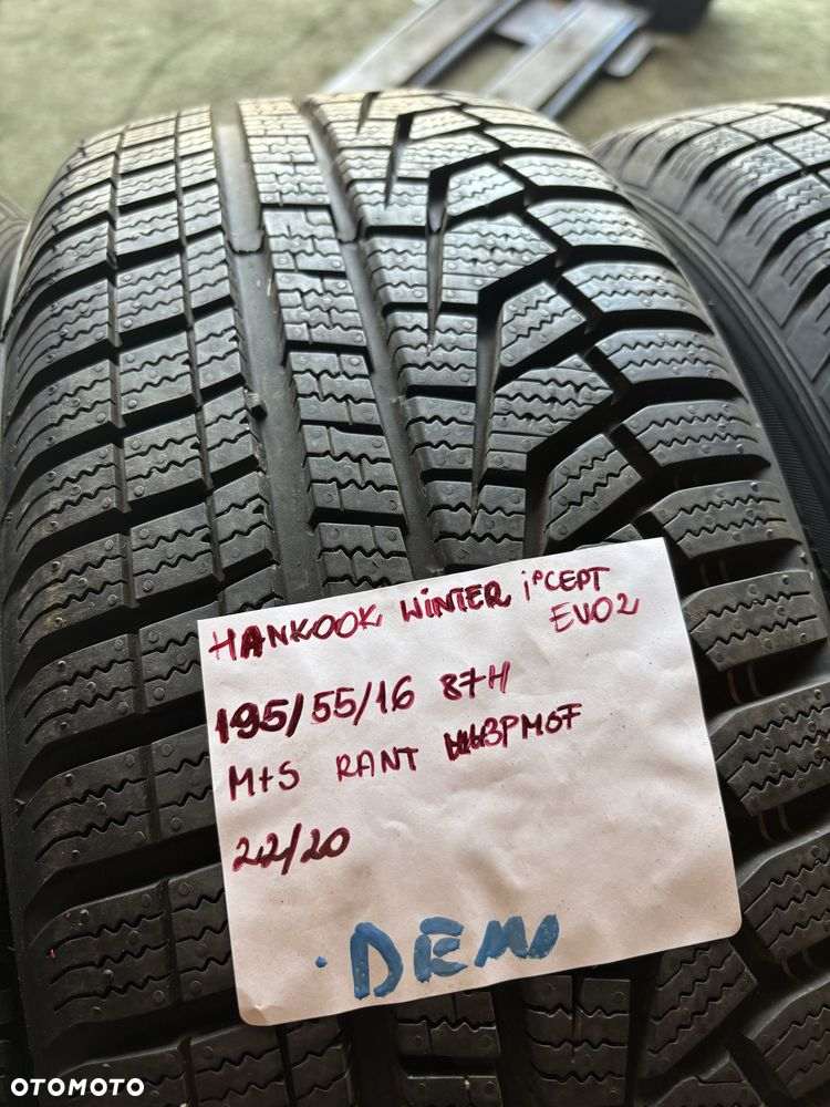 4x 195/55R16 87H HANKOOK WINTER I*cept EVO2 opona zimowa M+S 3PMSF RAN - 4