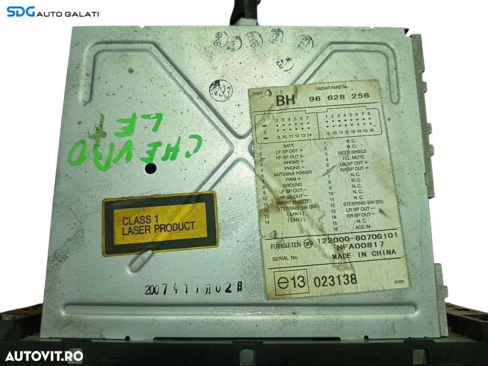 Radio CD Player cu Auxiliar Aux Chevrolet Aveo 2003 - 2011 Cod 96628256 [LS0110] - 4
