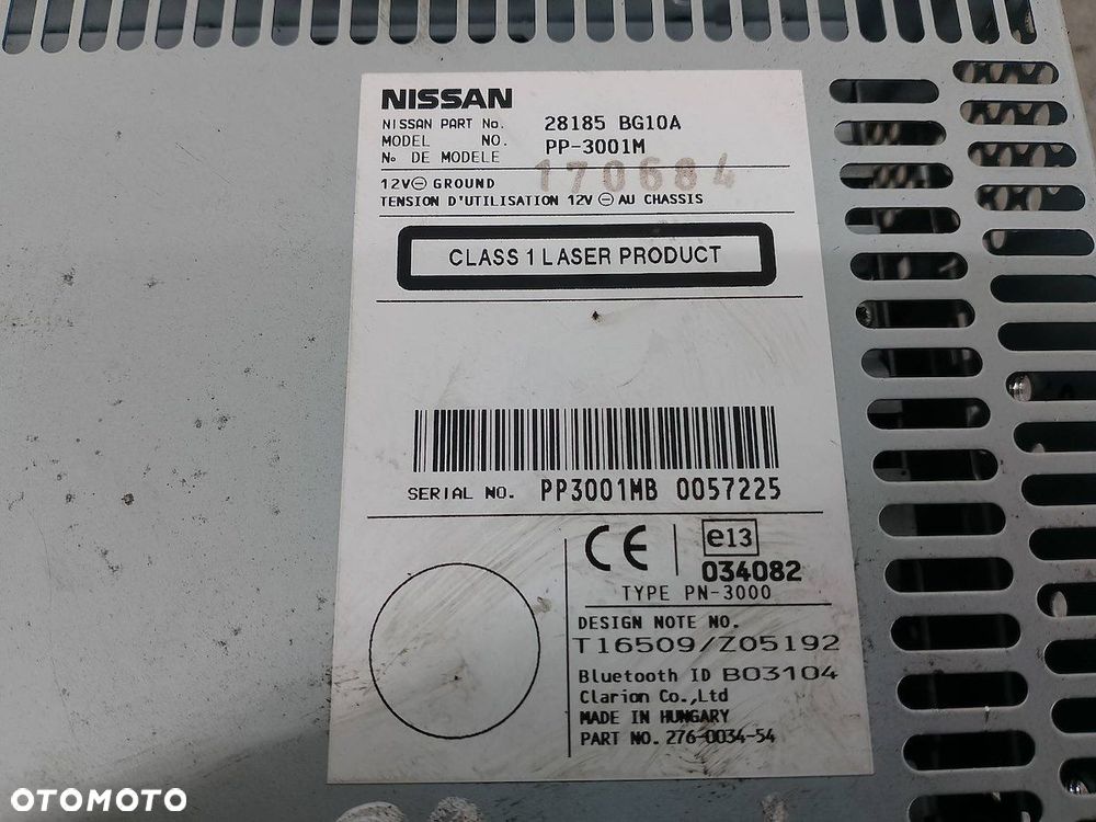 RADIO FABRYCZNE NISSAN MICRA III K12 28185-BG10A - 8