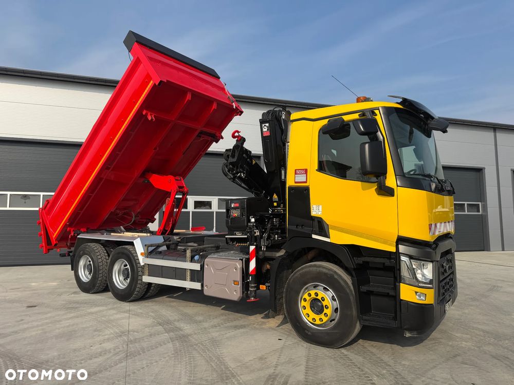 Renault GAMA C380 WYWROTKA 6x4 HDS HIAB 158 B-2+ PILOT HYDROBURTA ROK 2018 - 4