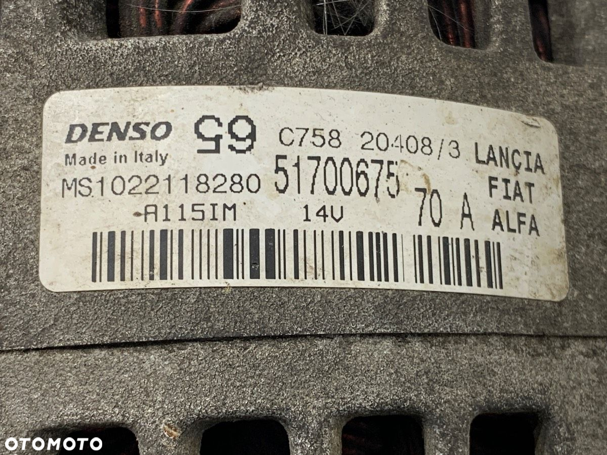 ALTERNATOR - 149.00 PLN - FIAT GRANDE PUNTO (199_) 2005 - 2022 1.4 (199AXB11, 199AXB1A, 199BXB1A, - 5