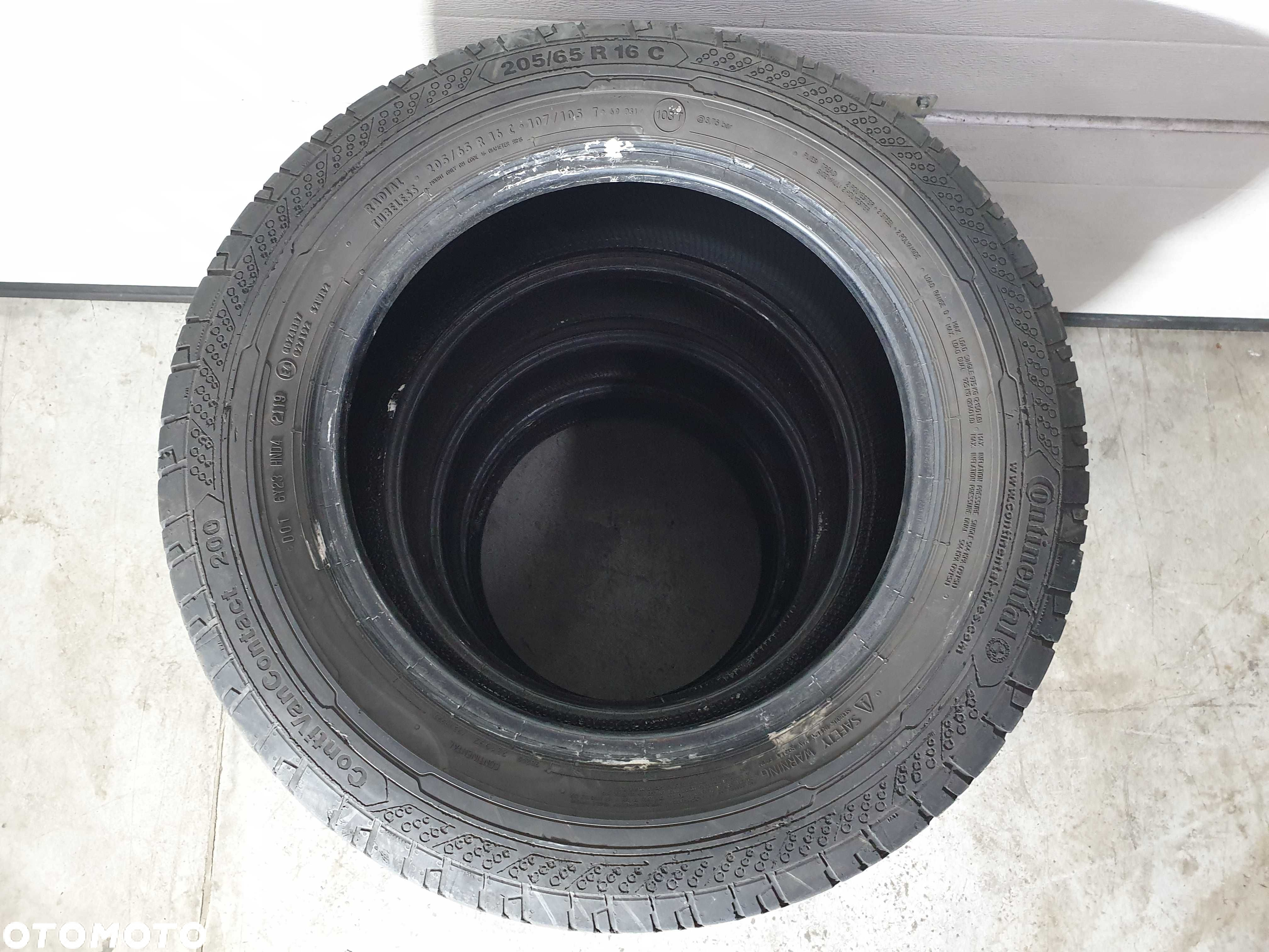 2szt. 205/65/16C 107/105T Continental VanCont 200 5mm 2019r [ 10246 ] - 2