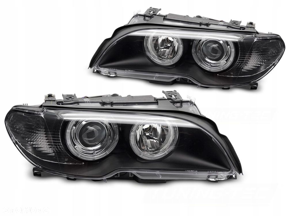 Reflektory Lampy kpl Ringi Angel Eyes Tuning Xenon Bmw 3 E46 Lift FL Coupe - 1