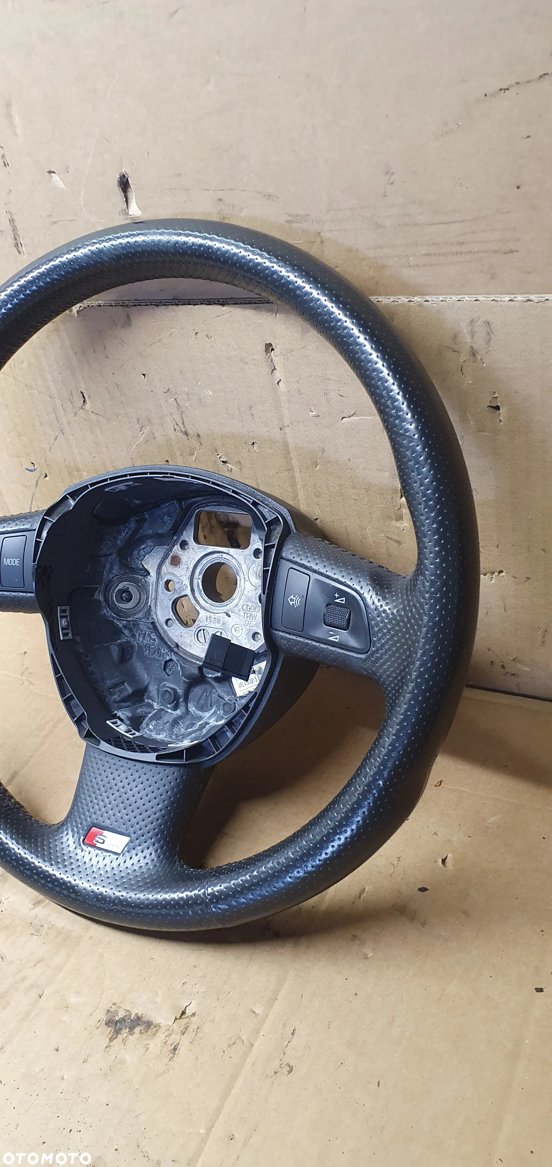 Kierownica multifunkcyjna multifunkcja skórzana skóra Audi A4 B7 8E1721647 - 8