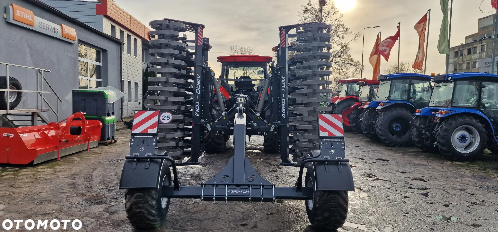 Agro-tom ATHL 4,5m Nowy Agregat talerzowy brona talerzowa na wózku, półzawieszana - 3