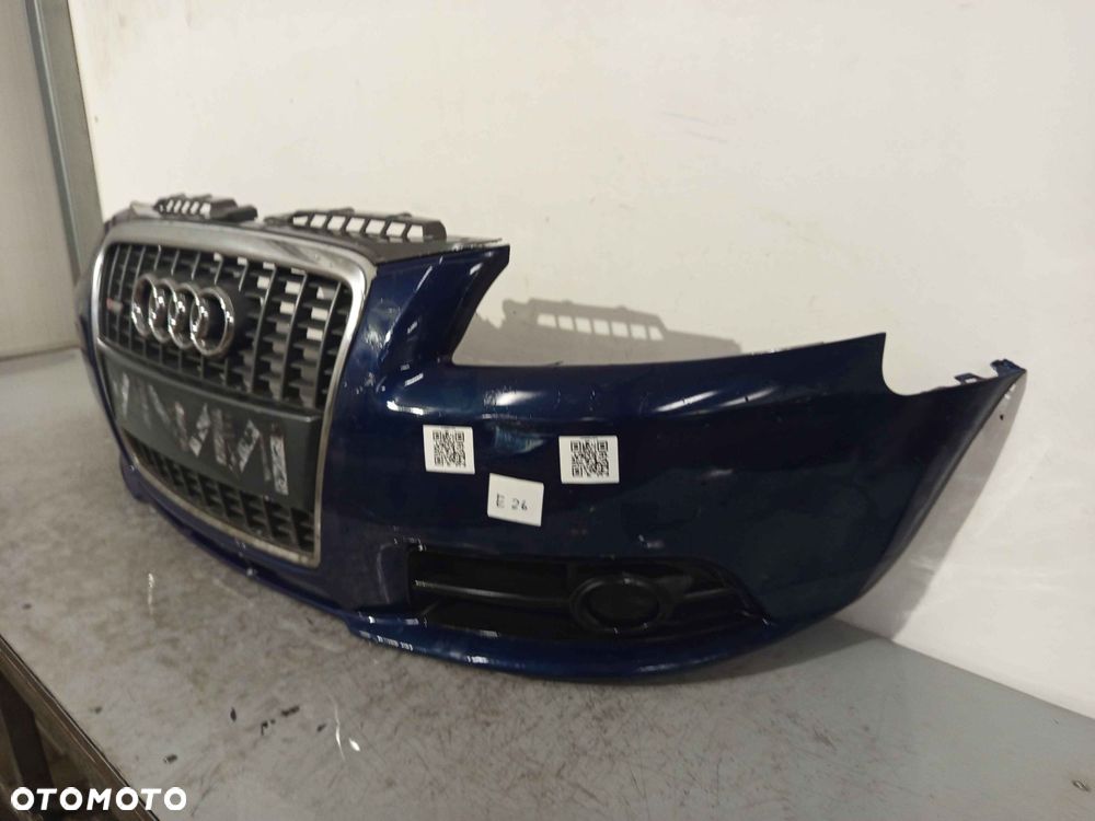 + ZDERZAK PRZÓD PRZEDNI AUDI A3 8P LIFT FL S LINE S3 8P LZ5A GRANAT GRANATOWY HALOGENY DO NAPRAWY ! - 3