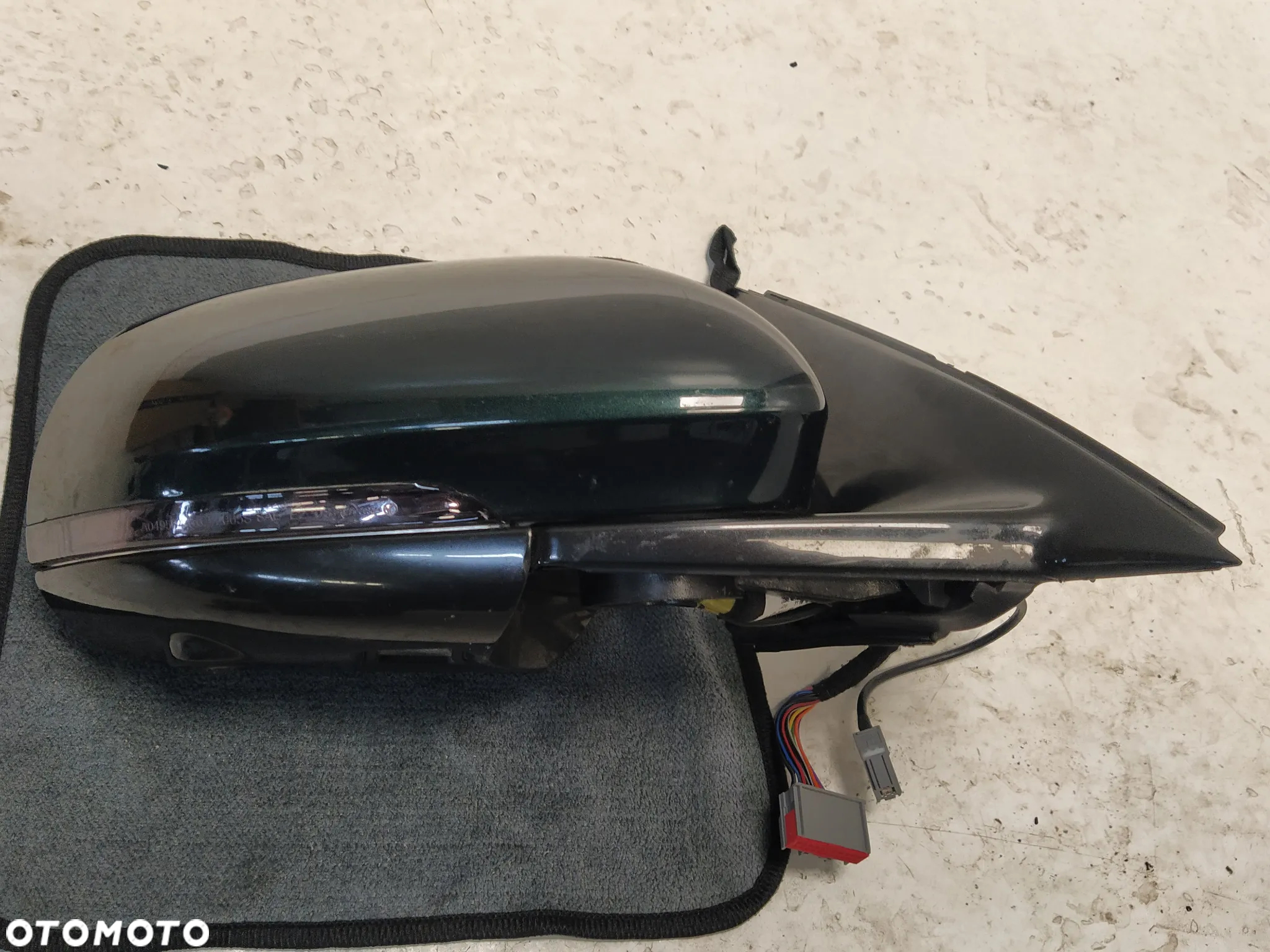 JAGUAR XJ XJR X351 LUSTERKO ZEWNĘTRZNE PRAWE 16+1 PIN KAMERA LAMPKA FOTOCHROM CZUJNIK MARTWEJ STREFY KOMPLETNE ORYGINAŁ - 9