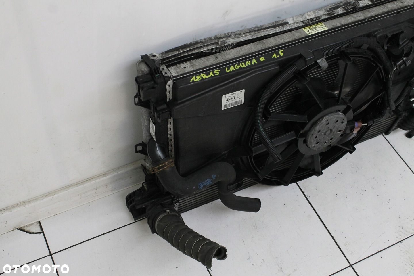 KOMPLET CHŁODNIC INTERCOOLER WENTYLATOR RENAULT LAGUNA 3 III 2007R- 1.5 DCI - 6