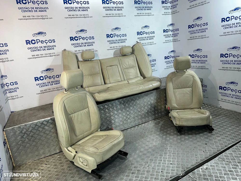 .Conjunto Bancos Pele Perfurada Jaguar XF X250 Original - 4