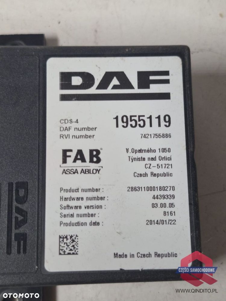 MODUŁ STEROWNIK FAB CDS-4 DAF XF 106 - 4