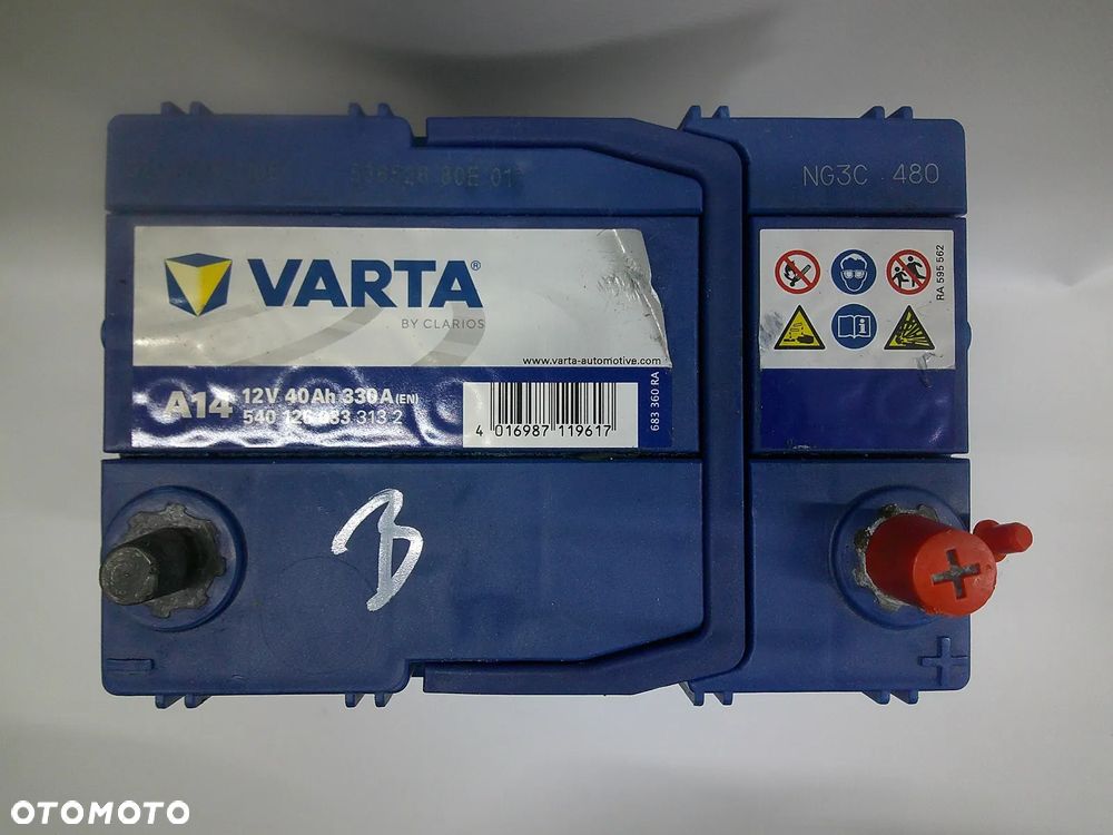 AKUMULATOR VARTA BLUE 540126033 40AH 330A P+ - 3