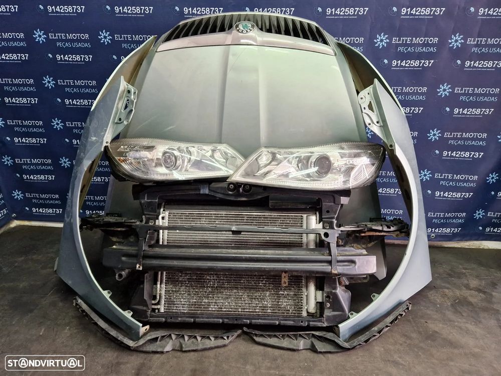 Frente completa usada SKODA OCTAVIA II 2.0 TDI FACELIFT 140CV capot parachoques guardalamas oticas - 6