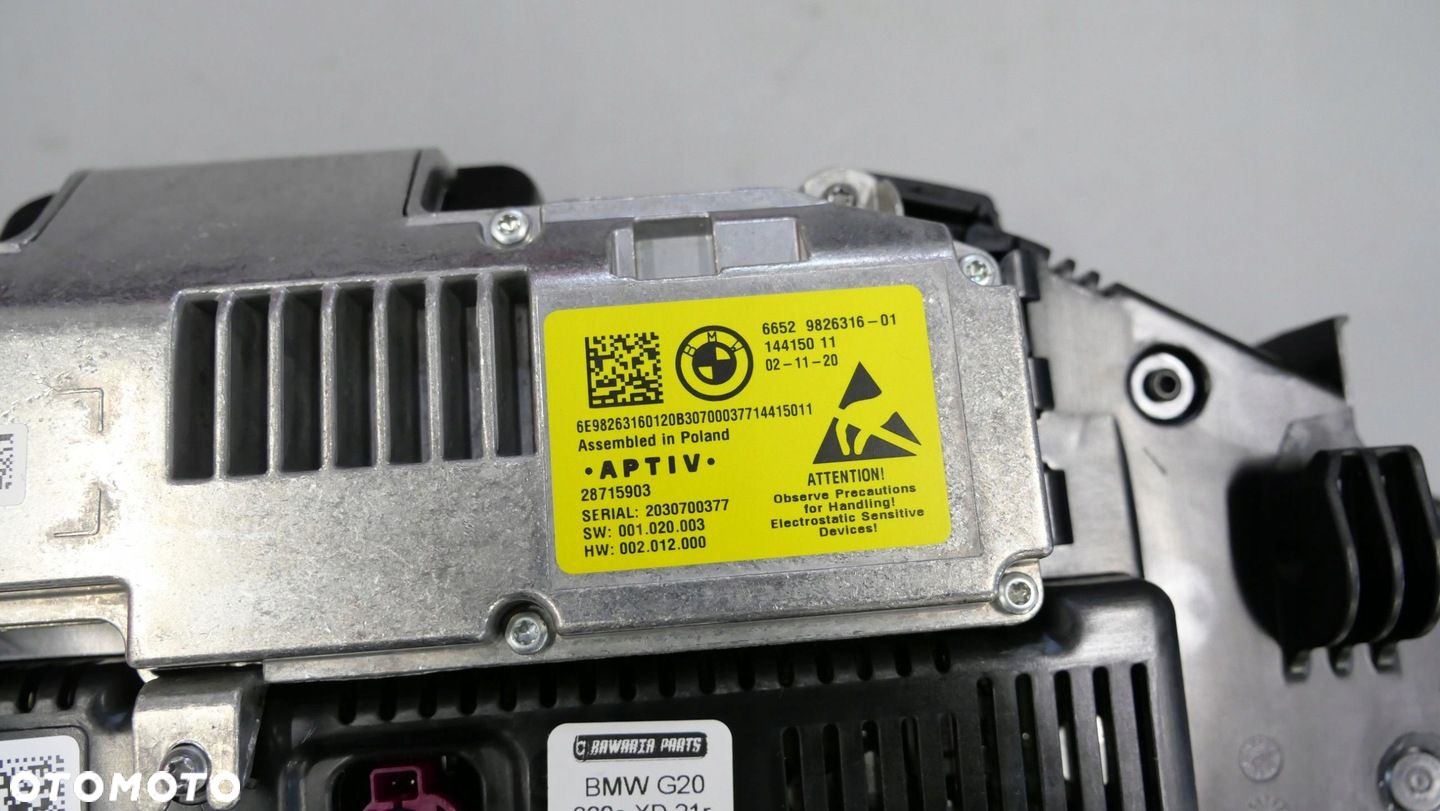 BMW G20 G05 G30 G01 LICZNIK ZEGARY LED LIVE KAMERA KIEROWCY 5A2FC70 9826316 - 10