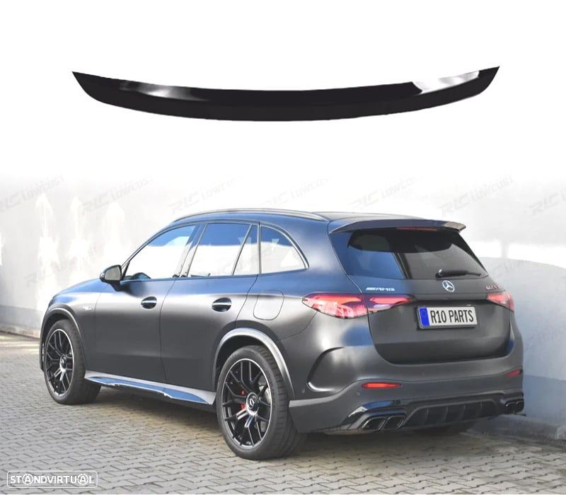 AILERON SPOILER TETO MERCEDES GLC X254 AMG 23- PRETO BRILHANTE - 1
