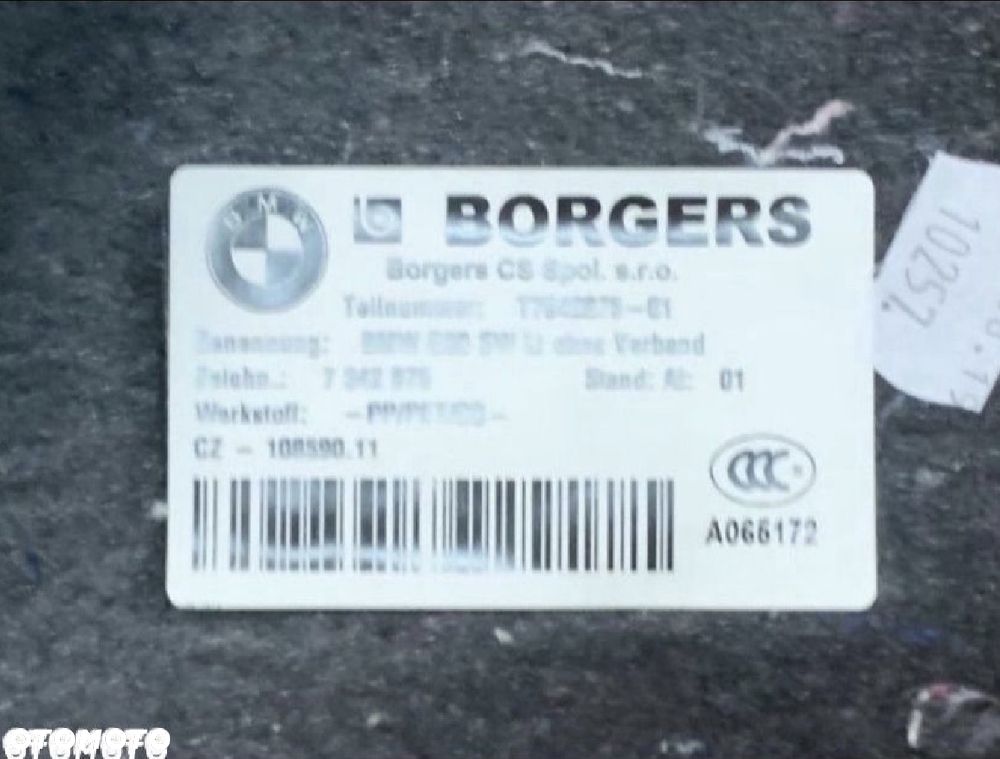 Boczek bagażnika tapicerka prawa bmw 5 g30 - 3