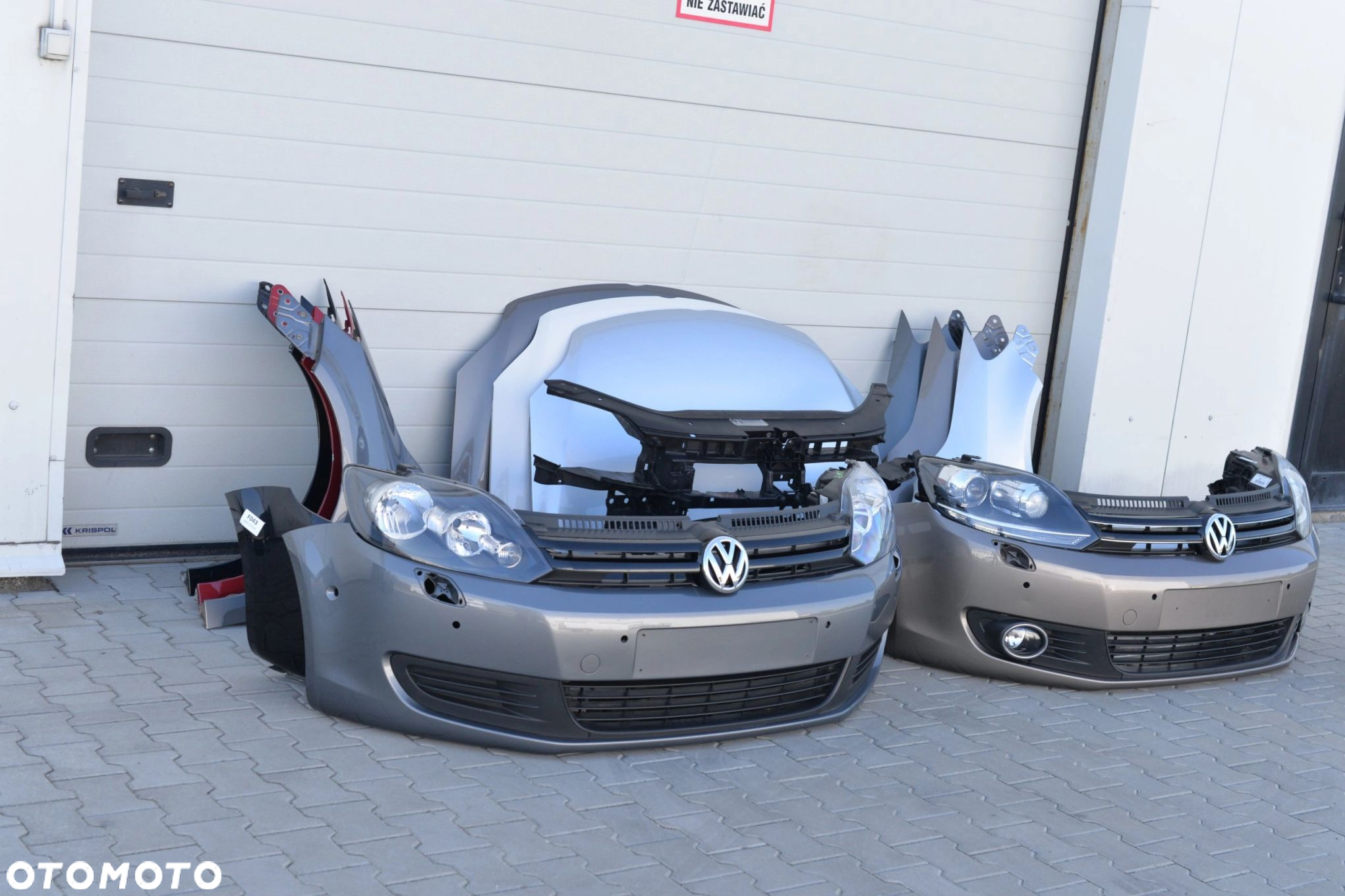 MASKA ZDERZAK GRILL BŁOTNIK LAMPA H7 XENON PAS BELKA VW GOLF VI 6 PLUS - 2