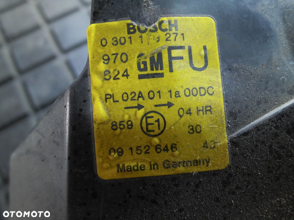 LAMPA PRZEDNIA LEWA OPEL VECTRA B LIFT XENON 0301179271 - 3