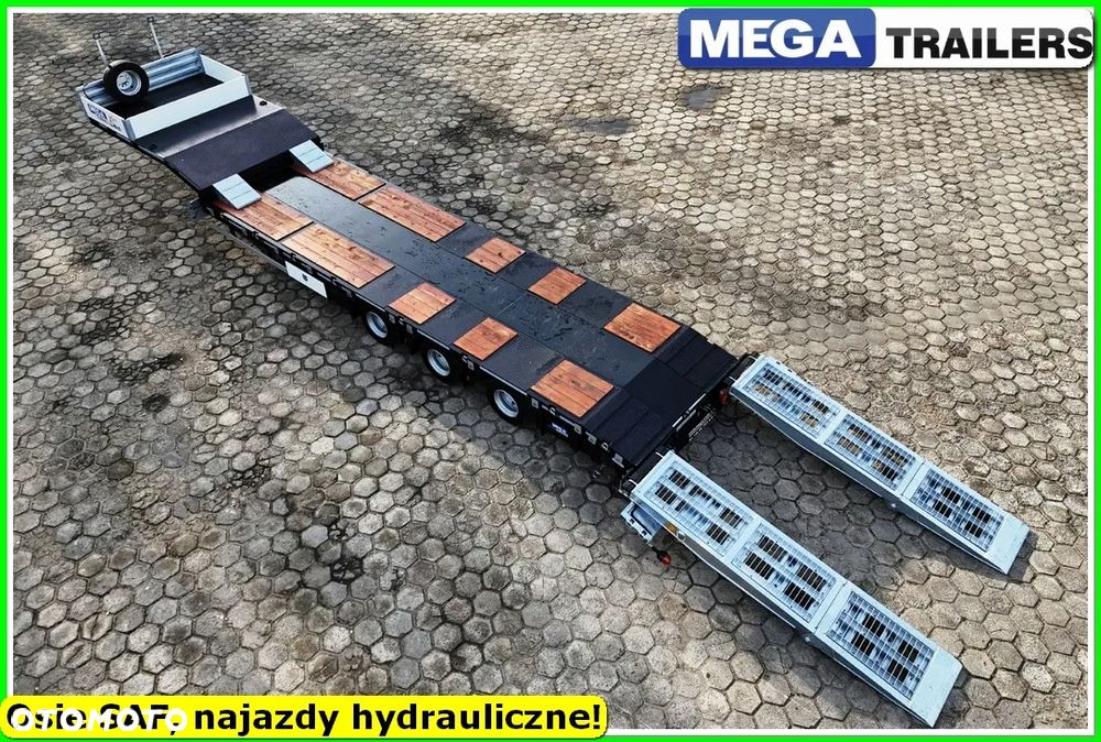 Mega Niska podłoga, DMC 54 T, oś skrętna, najazdy HYDRULICZNE 4,0 M !!! - 4