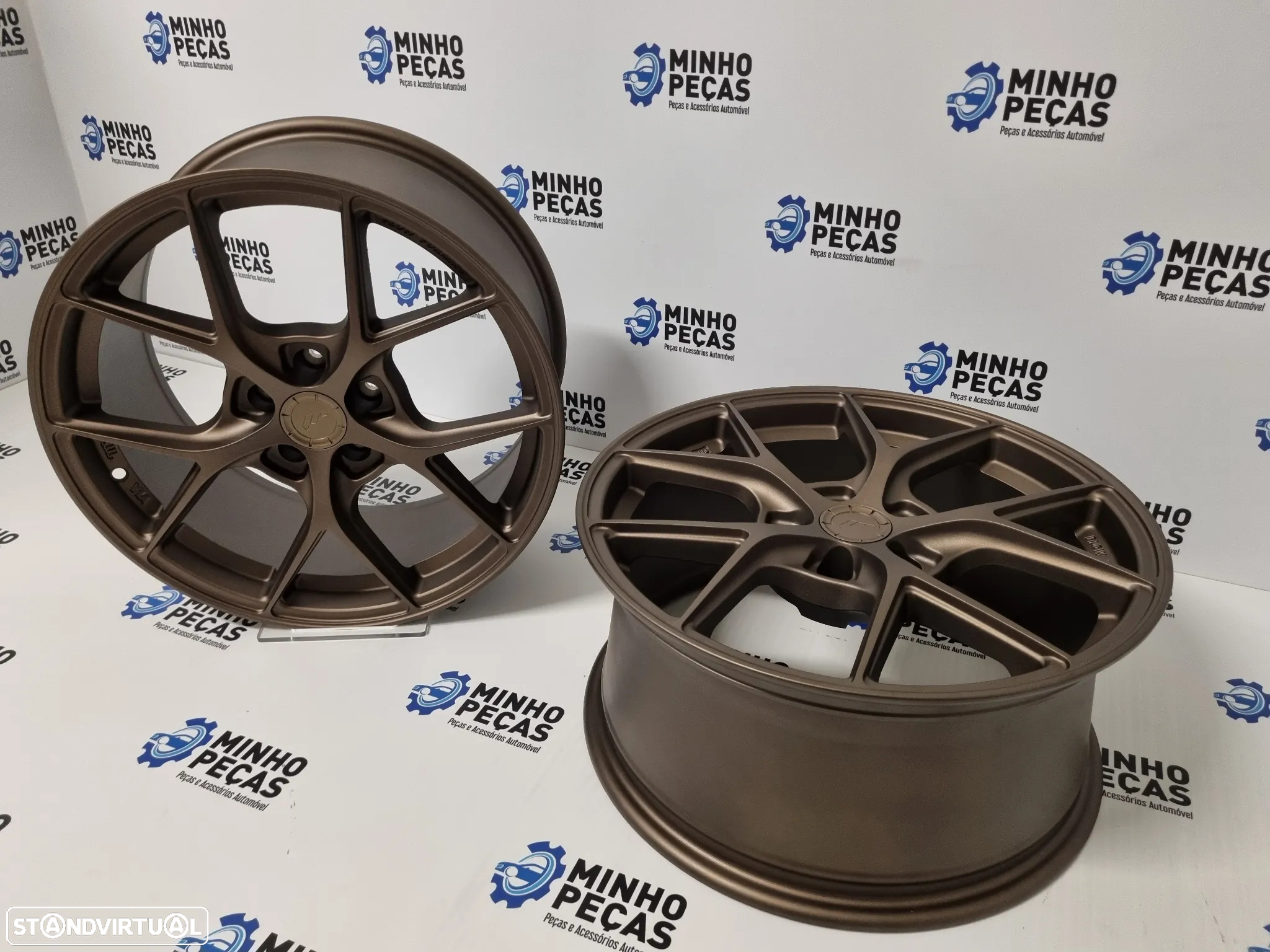 Jantes Japan Racing (SL01) em 17 Matt Bronze (5x100) - 5