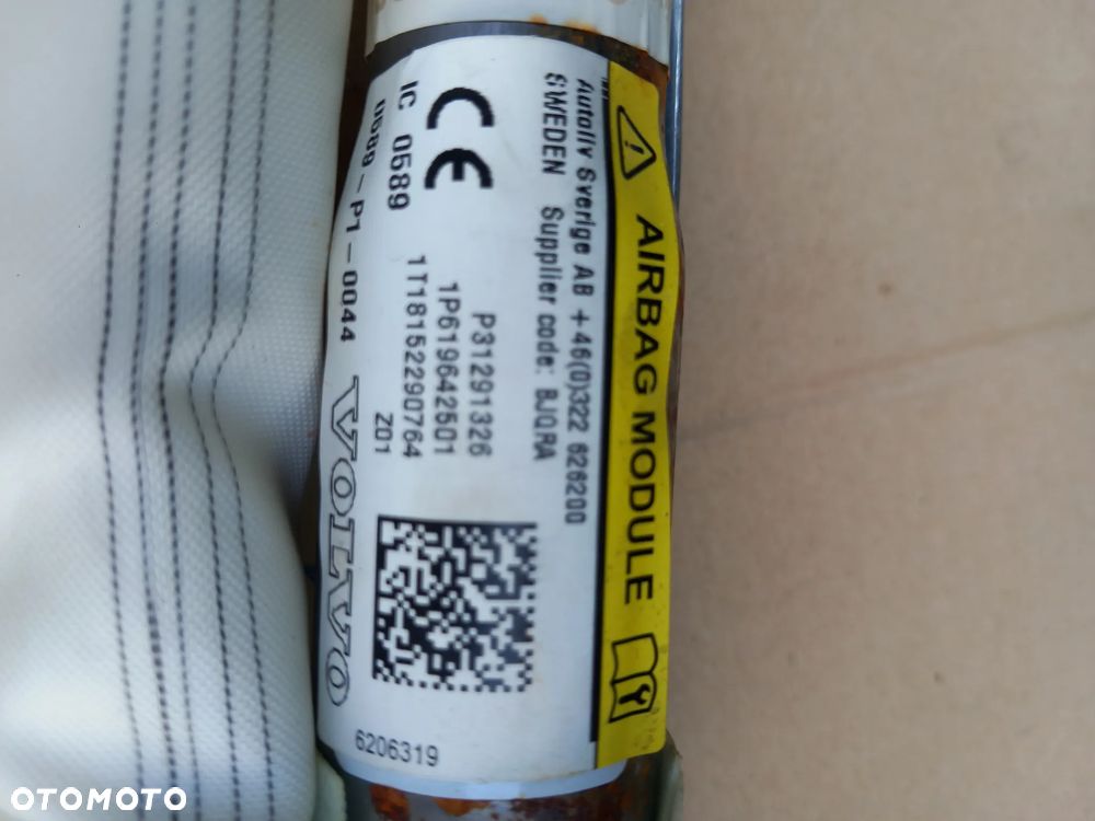 kurtyna airbag lewa VOLVO V40 II 31291326 - 2