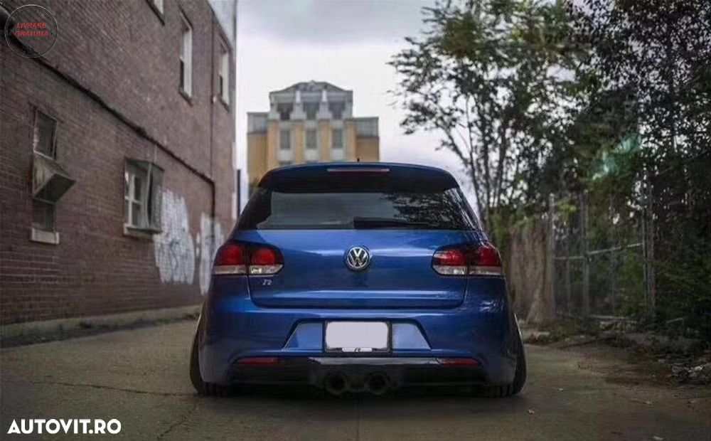 Bara Spate cu Praguri Laterale VW Golf 6 VI (2008-up) R20 Look fara PDC- livrare gratuita - 13